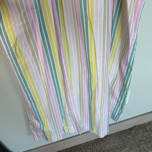 NWOT GANNI Stripe Cotton Maxi Strap Dress Multicolor Boho Casual Women’s Size 4 - Picture 12 of 16